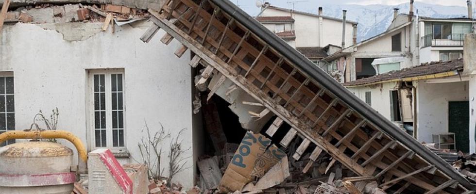 earthquake rubble