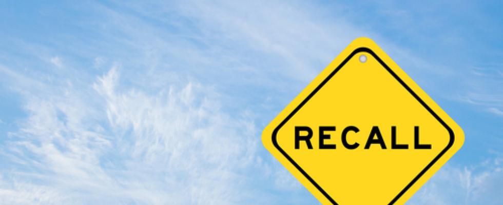 Recall sign