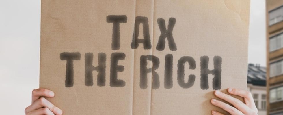 tax the rich sign