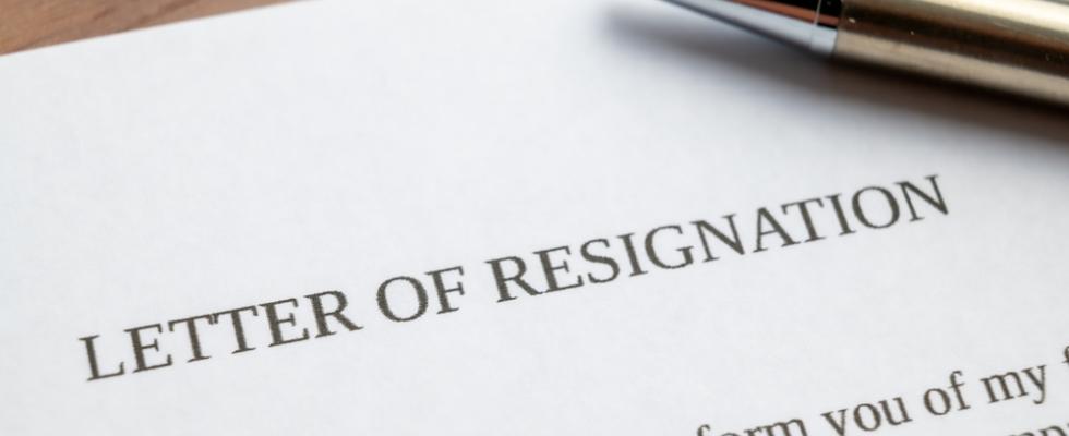resignation letter