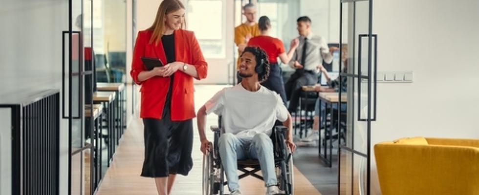 person in wheelchair