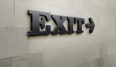 Exit sign